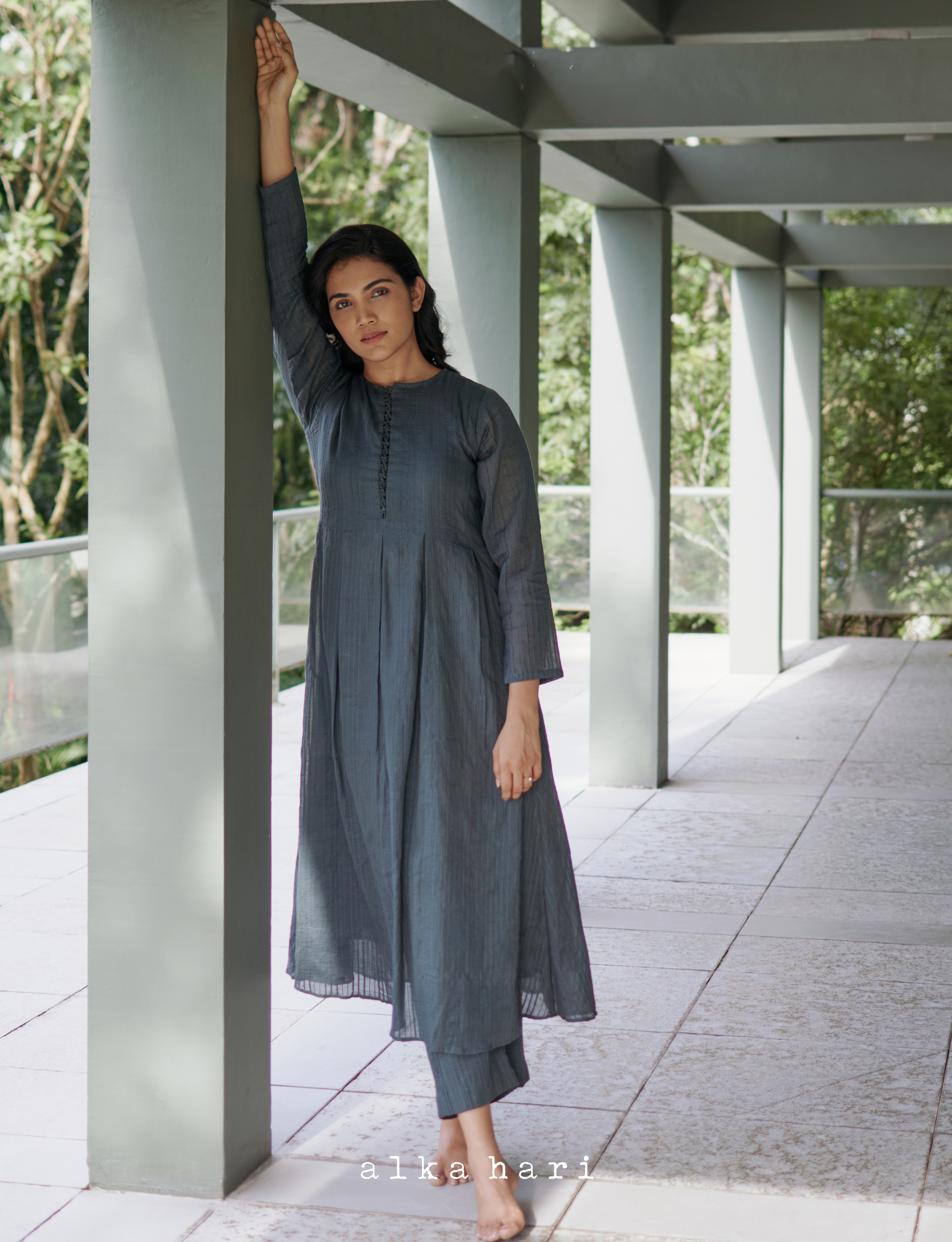 Pintucks Anarkali
